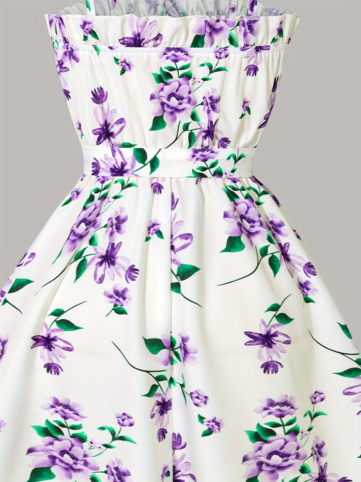 Girls Floral Dress & Cardigan 2-Piece Set