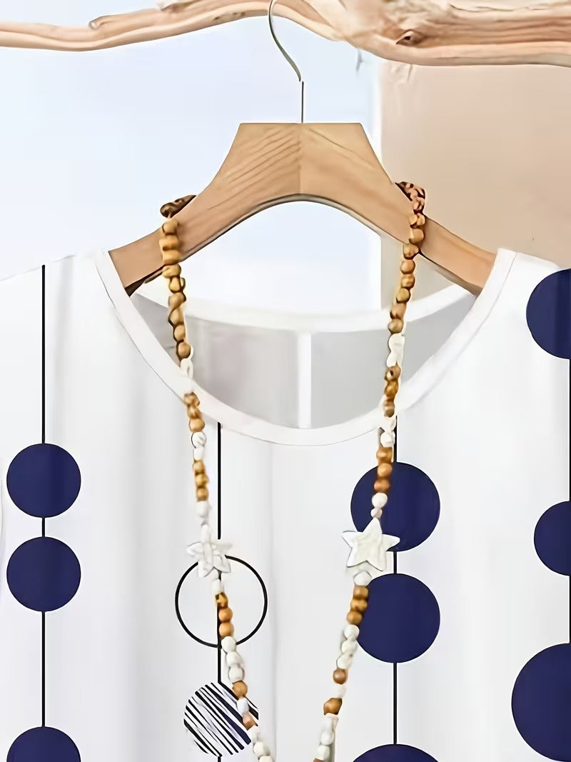 Women's Plus Size Geometric Set