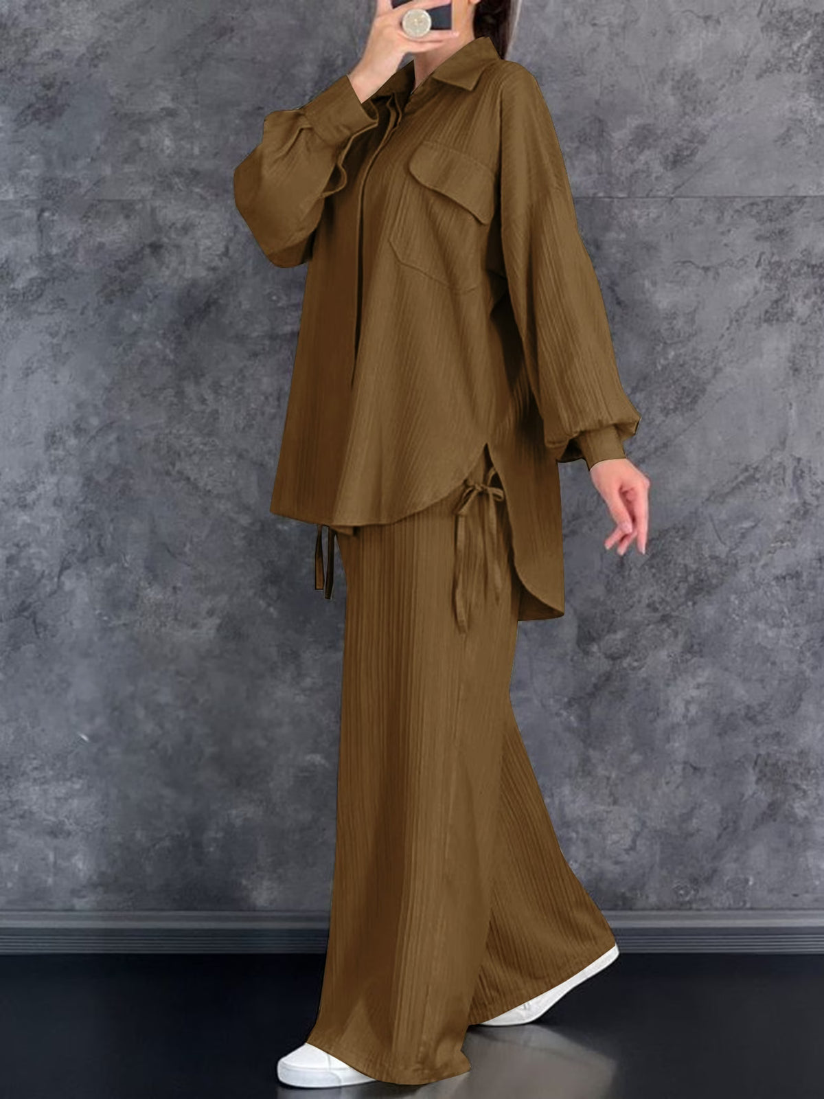 Autumn Comfort Collared Co-Ord Set