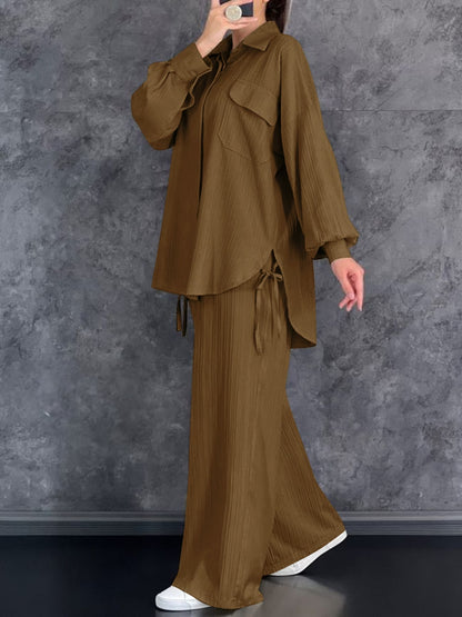 Autumn Comfort Collared Co-Ord Set