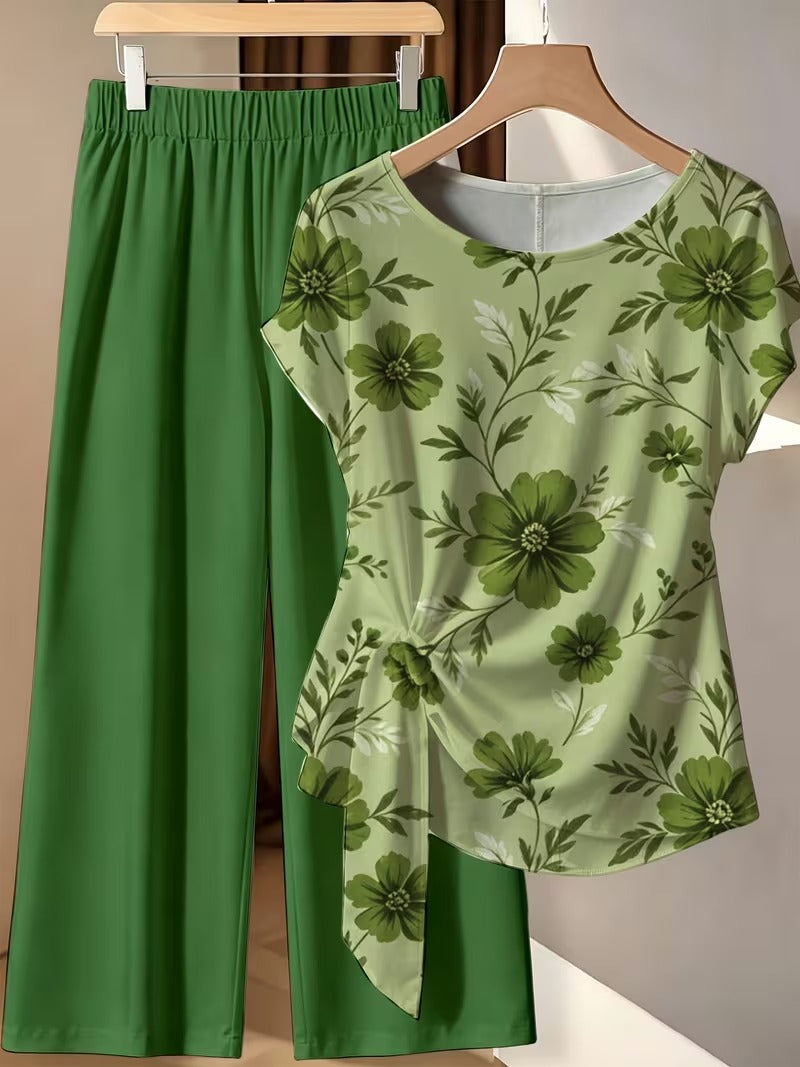 BowBelle Printed Two-Piece Set