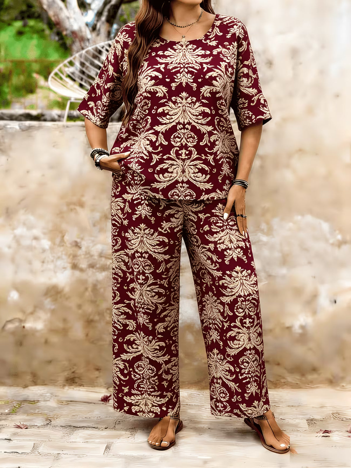 Rustic Boho Two-Piece Set