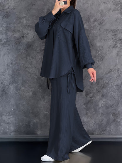 Autumn Comfort Collared Co-Ord Set