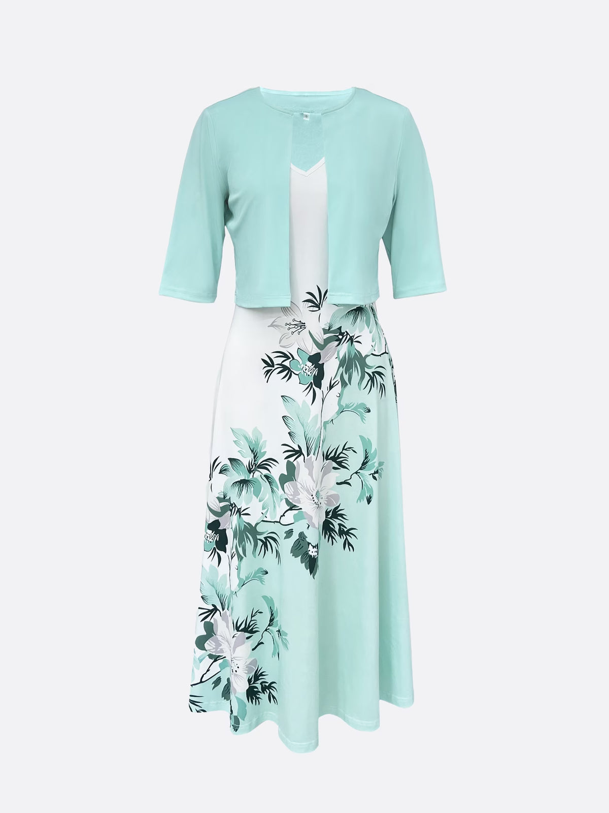 Floral Elegance Maxi Co-Ord Set