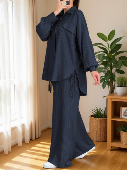 Autumn Comfort Collared Co-Ord Set