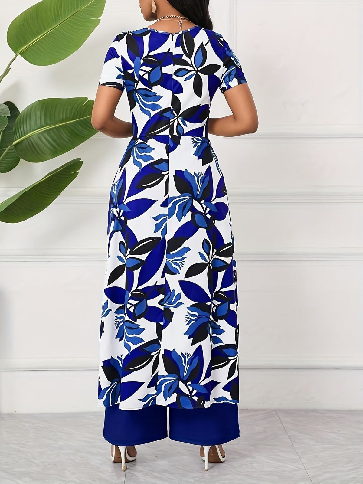 Chic Floral Zip-Front Jumpsuit – Stylish Spring & Summer Party Wear for Women