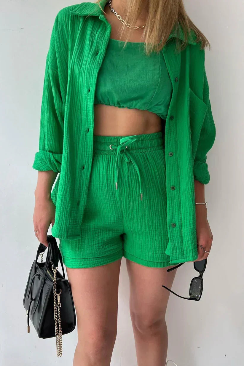 Emerald Muse – Soft Cotton Twin Set