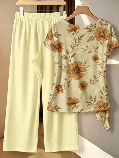 BowBelle Printed Two-Piece Set