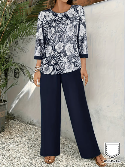 GeoLuxe Wide-Leg Set