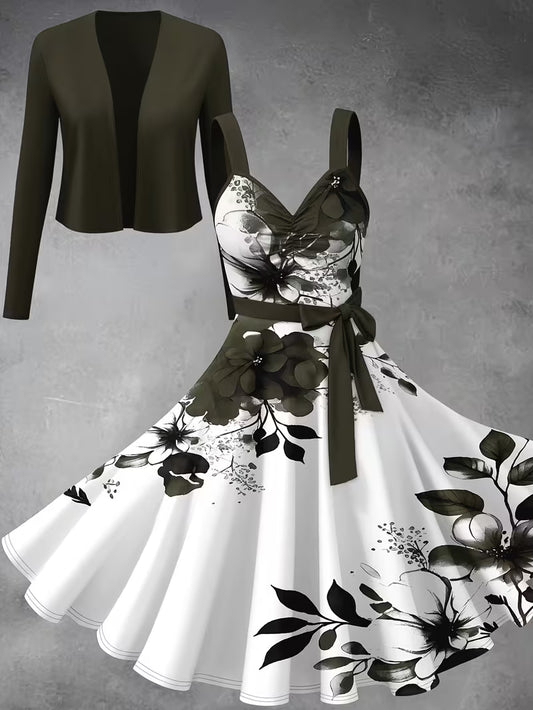Luxe Grace Two-Piece Maxi Skirt Set