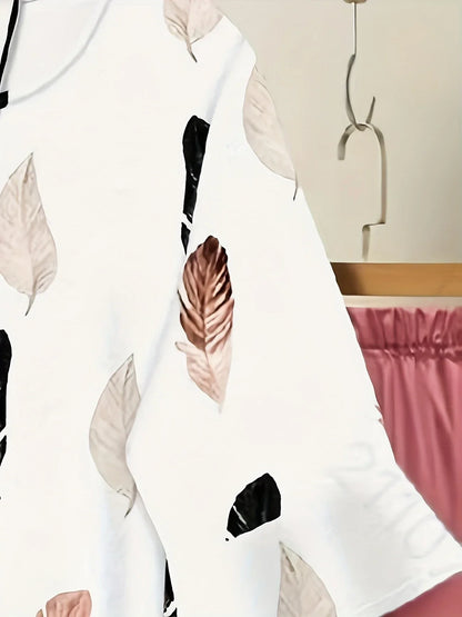 Chill Mode Co-Ord Set Half Sleeve T-shirt & Straight Leg Pant