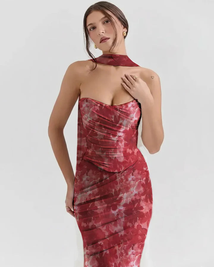 Elegant Draped Bodycon Co-Ord Set 💖