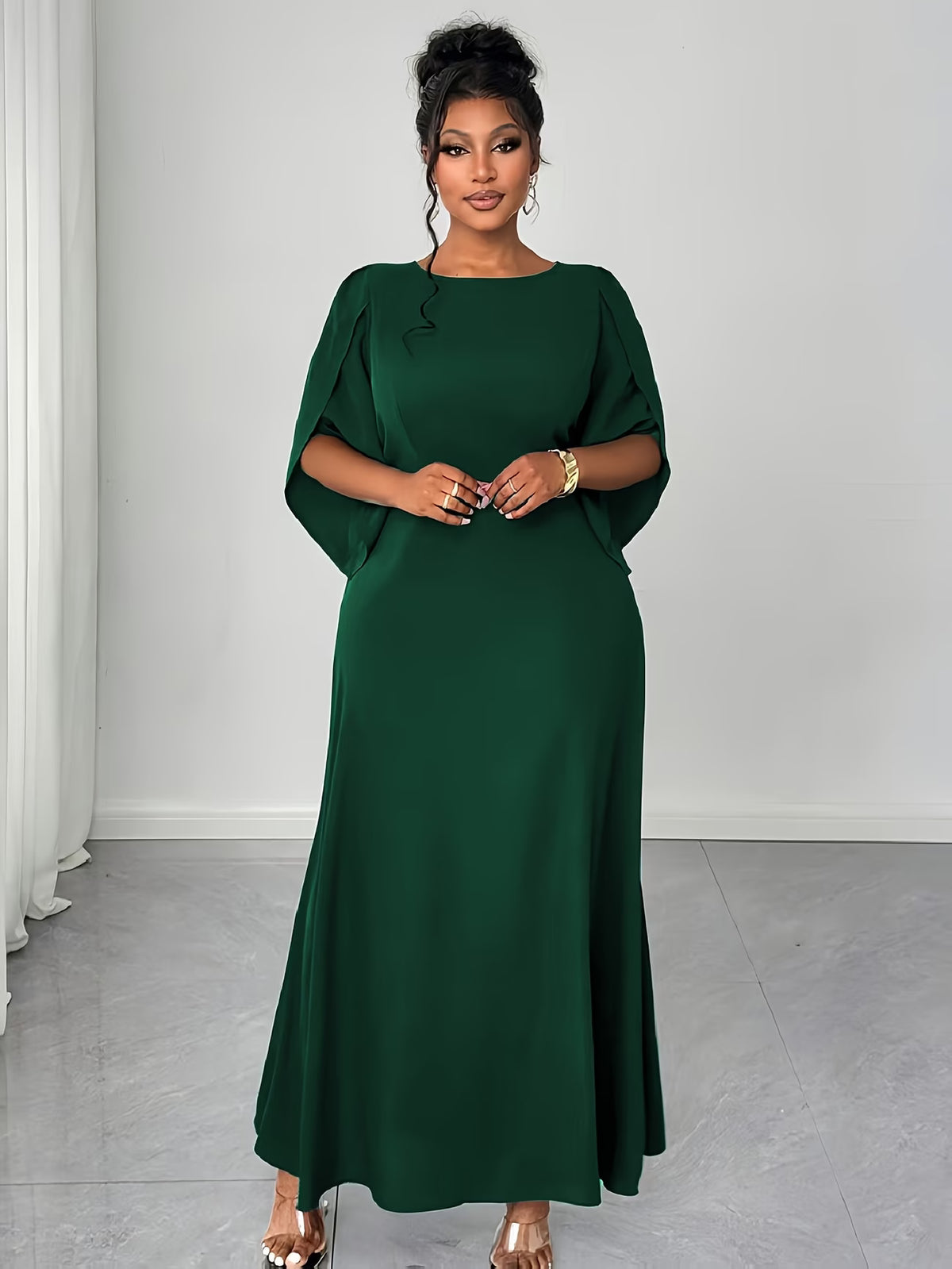 Elegant Asymmetrical Flare Dress