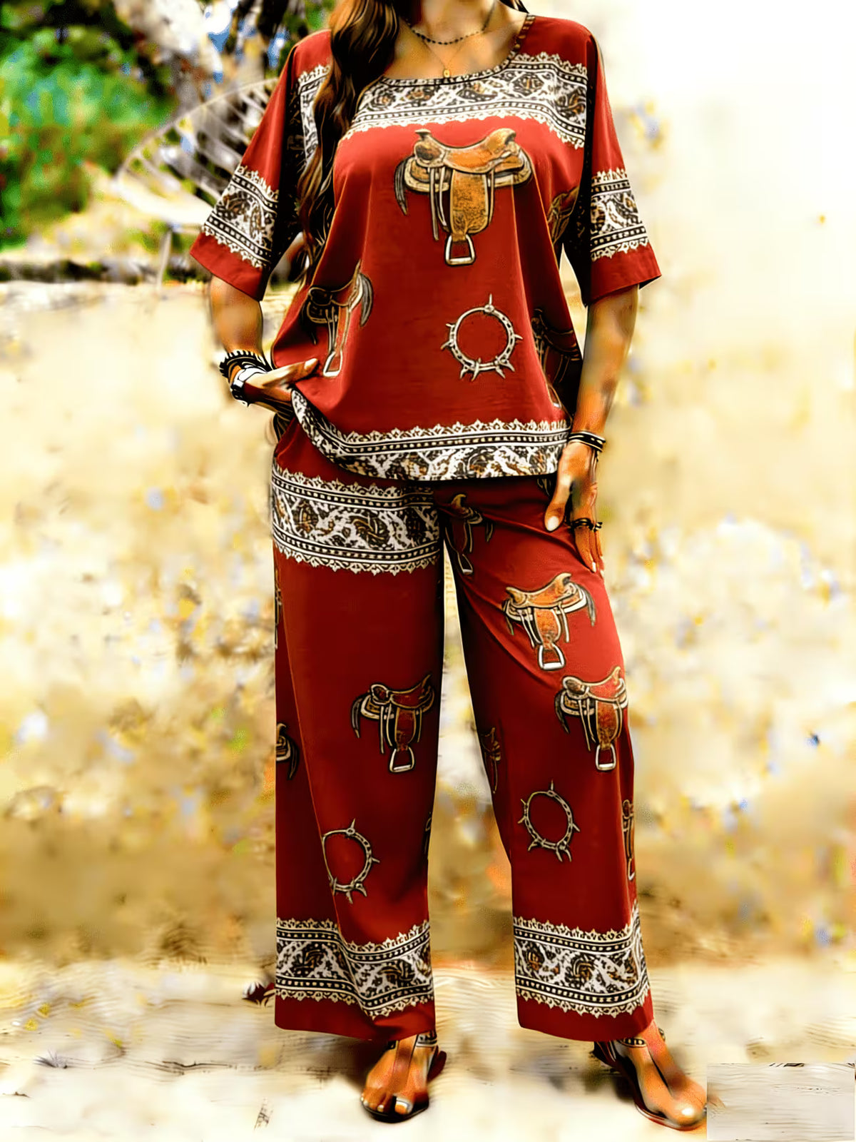 Rustic Boho Two-Piece Set