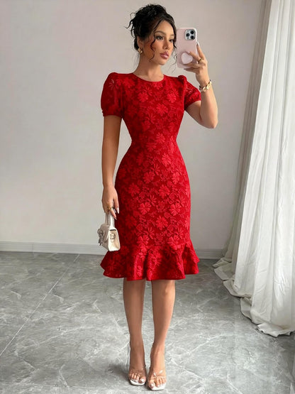 Women’s Summer Floral Bodycon Party Dress