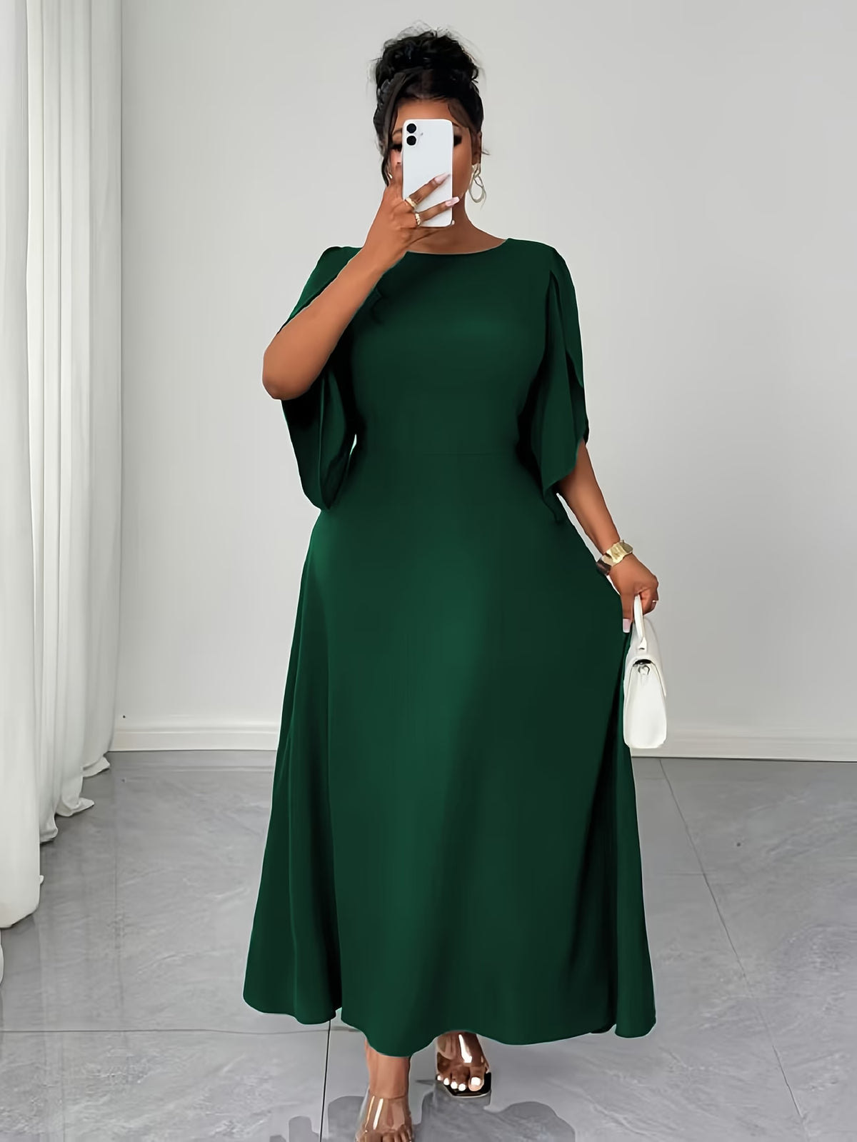 Elegant Asymmetrical Flare Dress