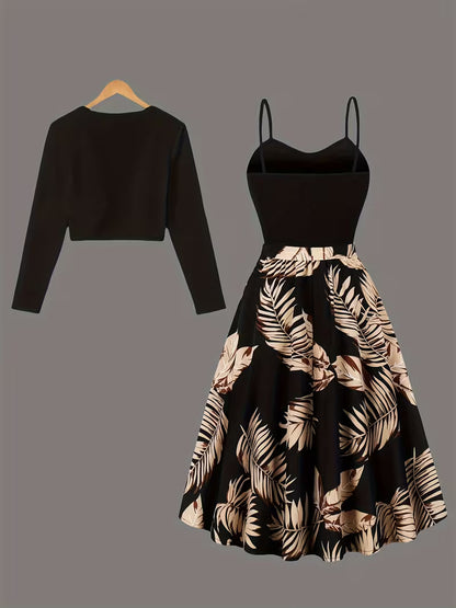Luxe Grace Two-Piece Maxi Skirt Set