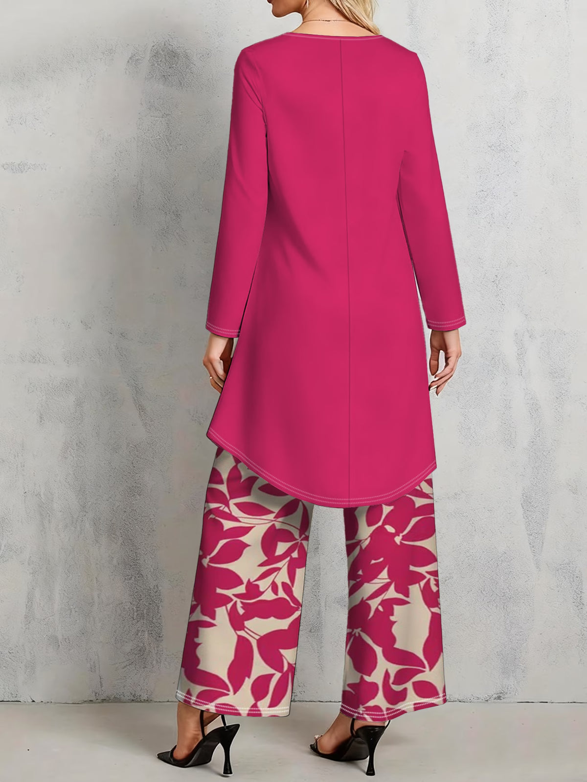 Floral Elegance Long Sleeve Co-Ord Set