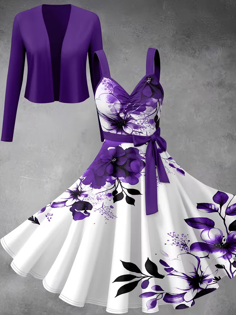 Luxe Grace Two-Piece Maxi Skirt Set