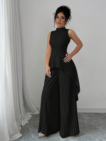 Urban Grace Pleated Pants Ensemble