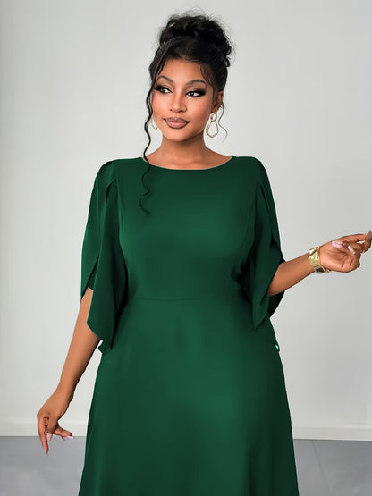 Elegant Asymmetrical Flare Dress