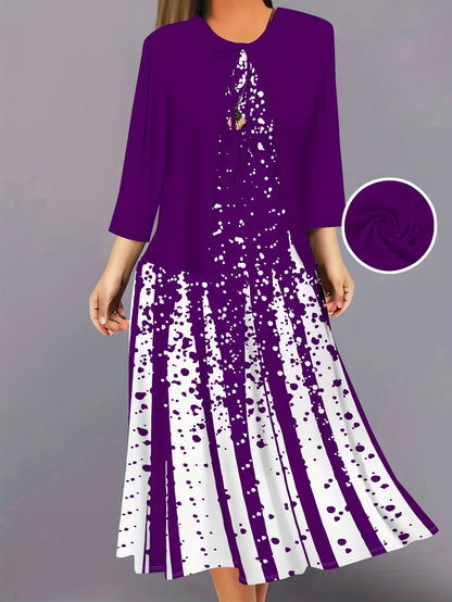 Floral Elegance Maxi Co-Ord Set
