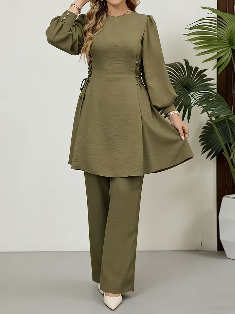 Middle Eastern Arabian 2pcs Abaya Set