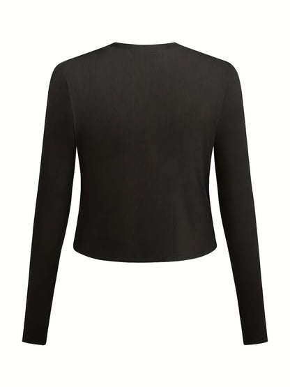 Women Elegant Top & Skirt Two-Piece Set