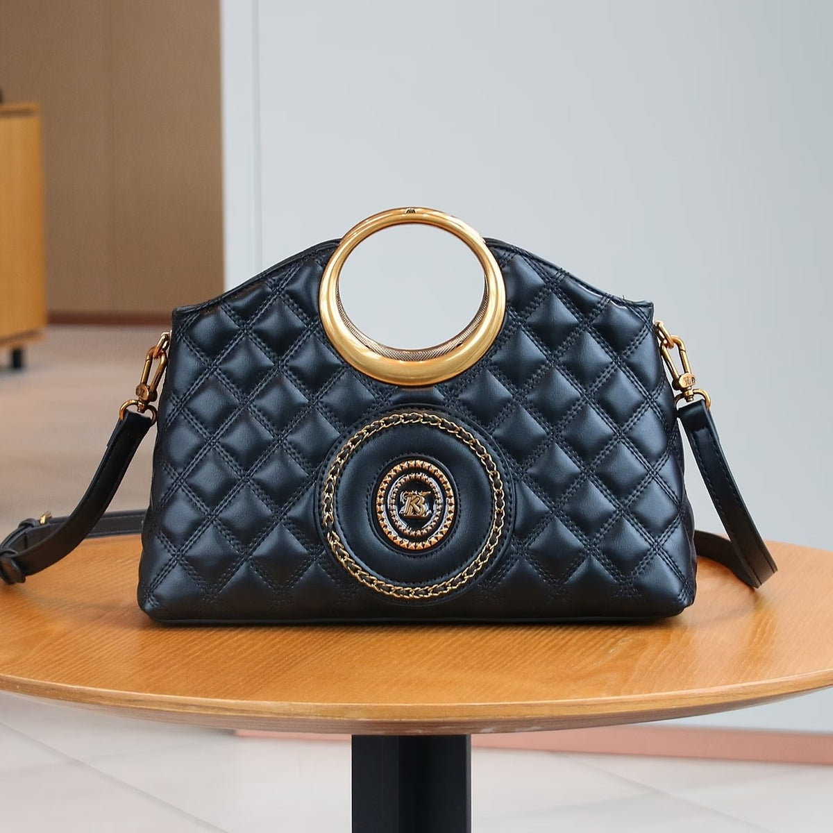 Elara Quilted Crossbody Bag