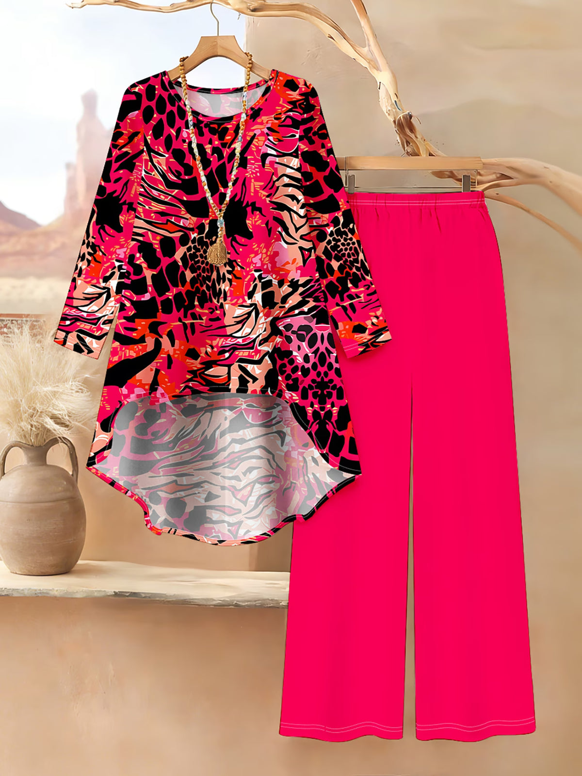 Floral Elegance Long Sleeve Co-Ord Set