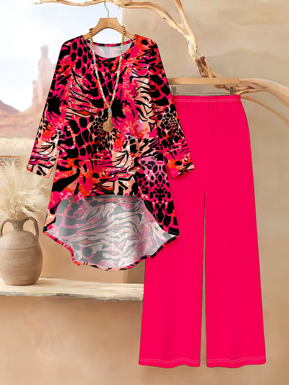 Floral Elegance Long Sleeve Co-Ord Set