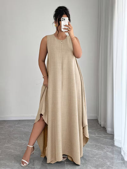 Elegant Tie-Belt A-Line Dress💖