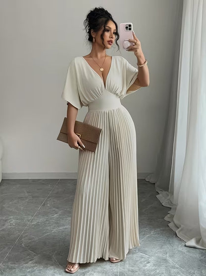 Scarlet Grace Pleated Jumpsuit