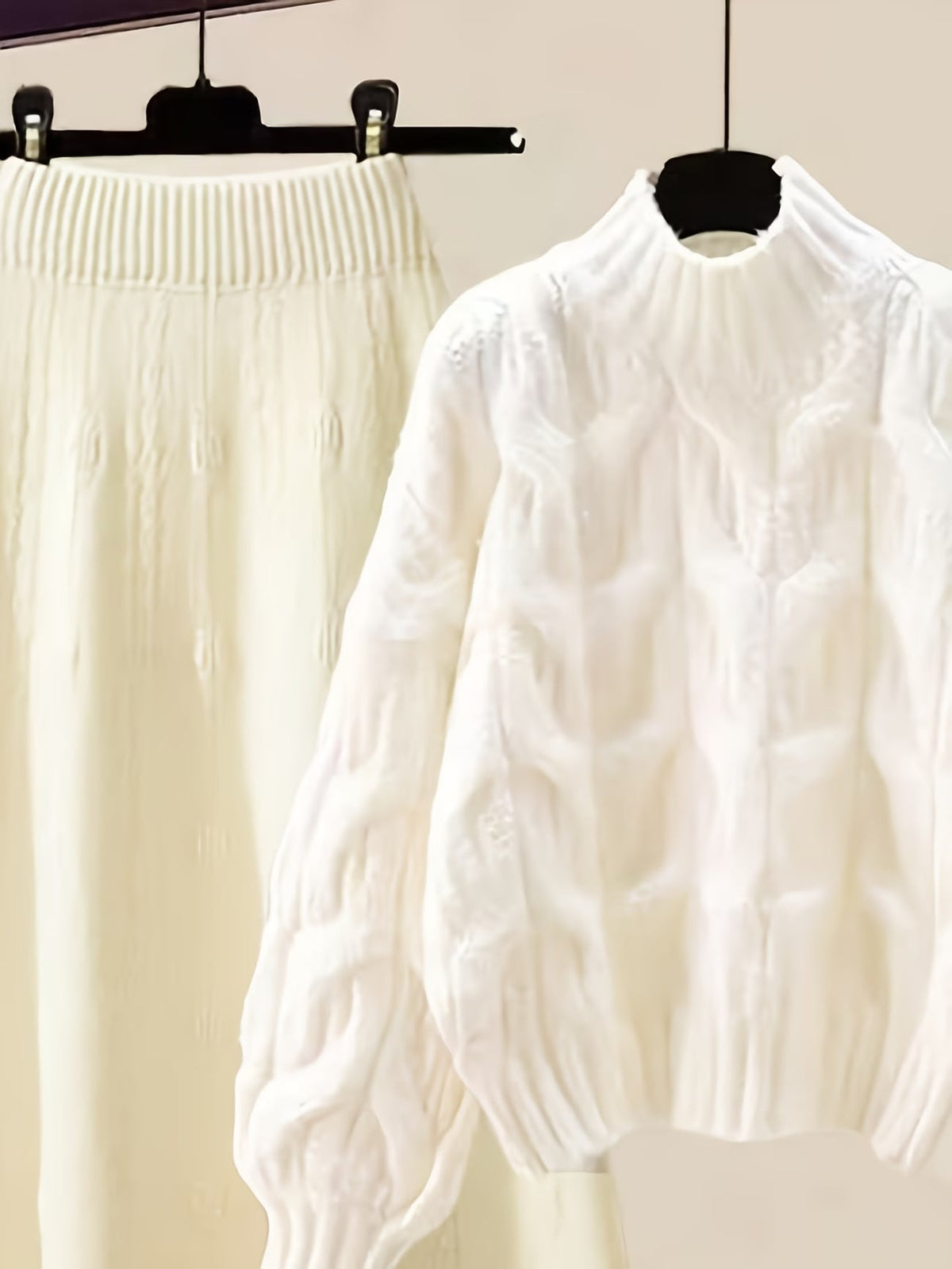 Elegant Sweater & Skirt Two-Piece Set
