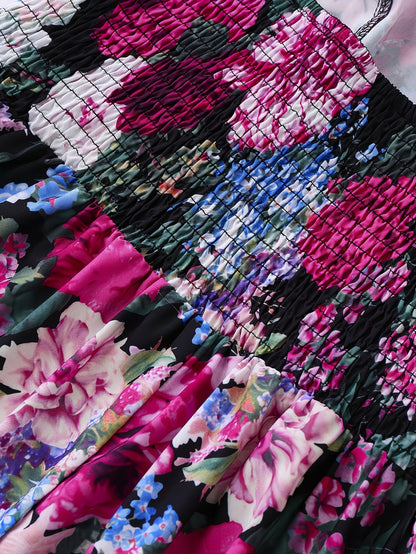 Women's Floral Halter Dress & Cardigan Set