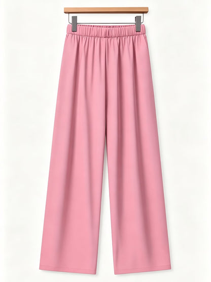 Women’s Floral Color-Block Blouse & Relaxed Trousers Co-Ord Set