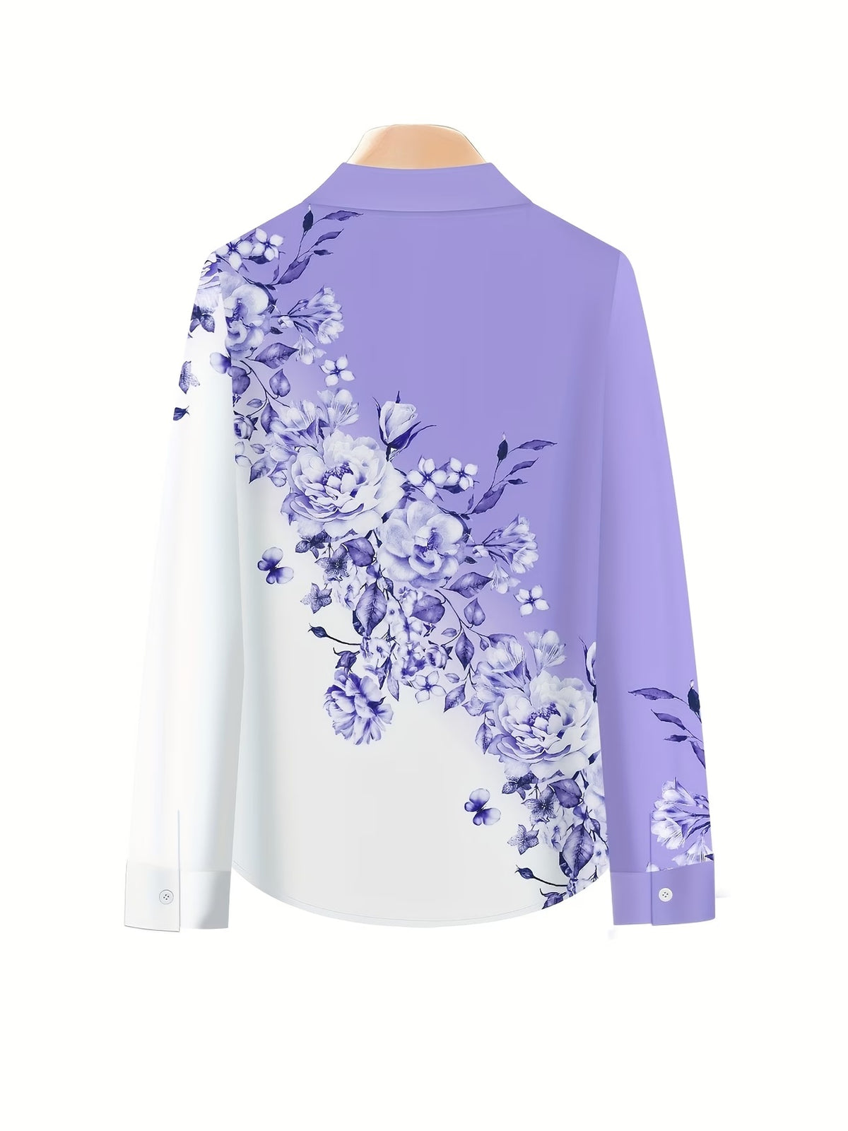 Women’s Floral Color-Block Blouse & Relaxed Trousers Co-Ord Set