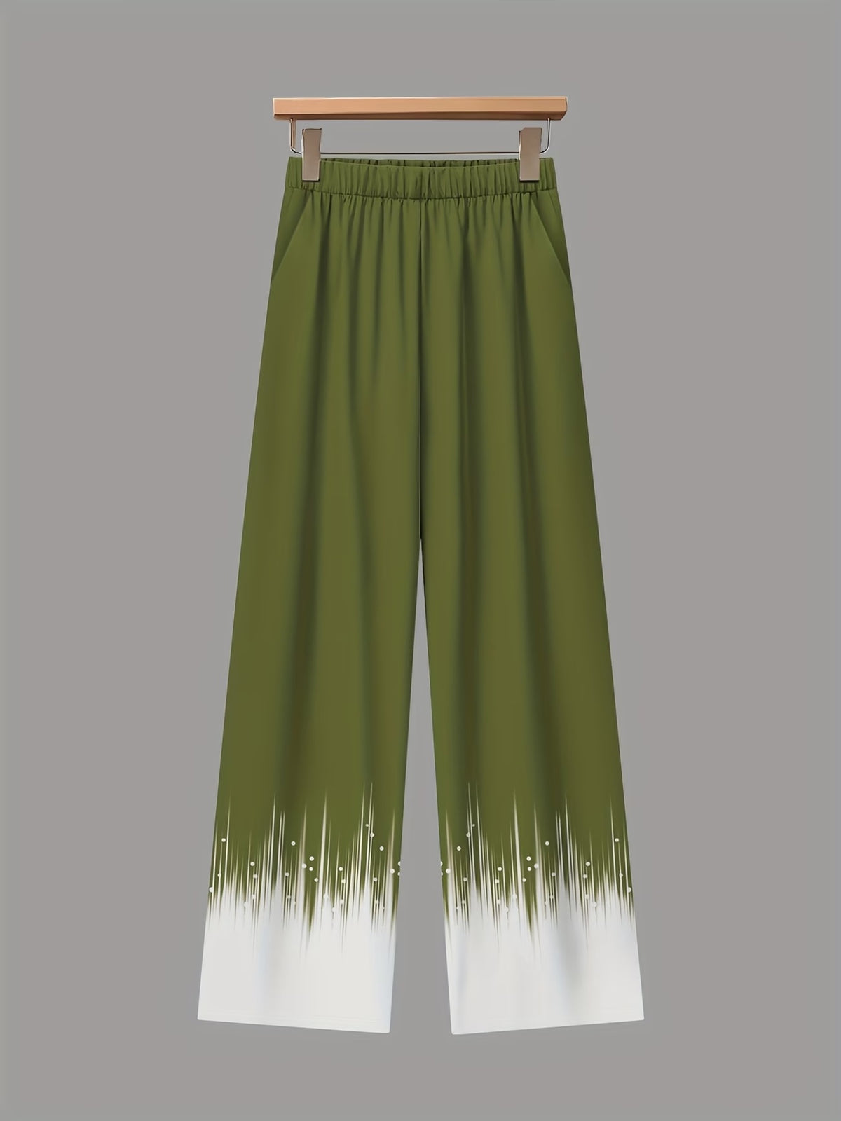 Women’s Floral Color-Block Blouse & Relaxed Trousers Co-Ord Set