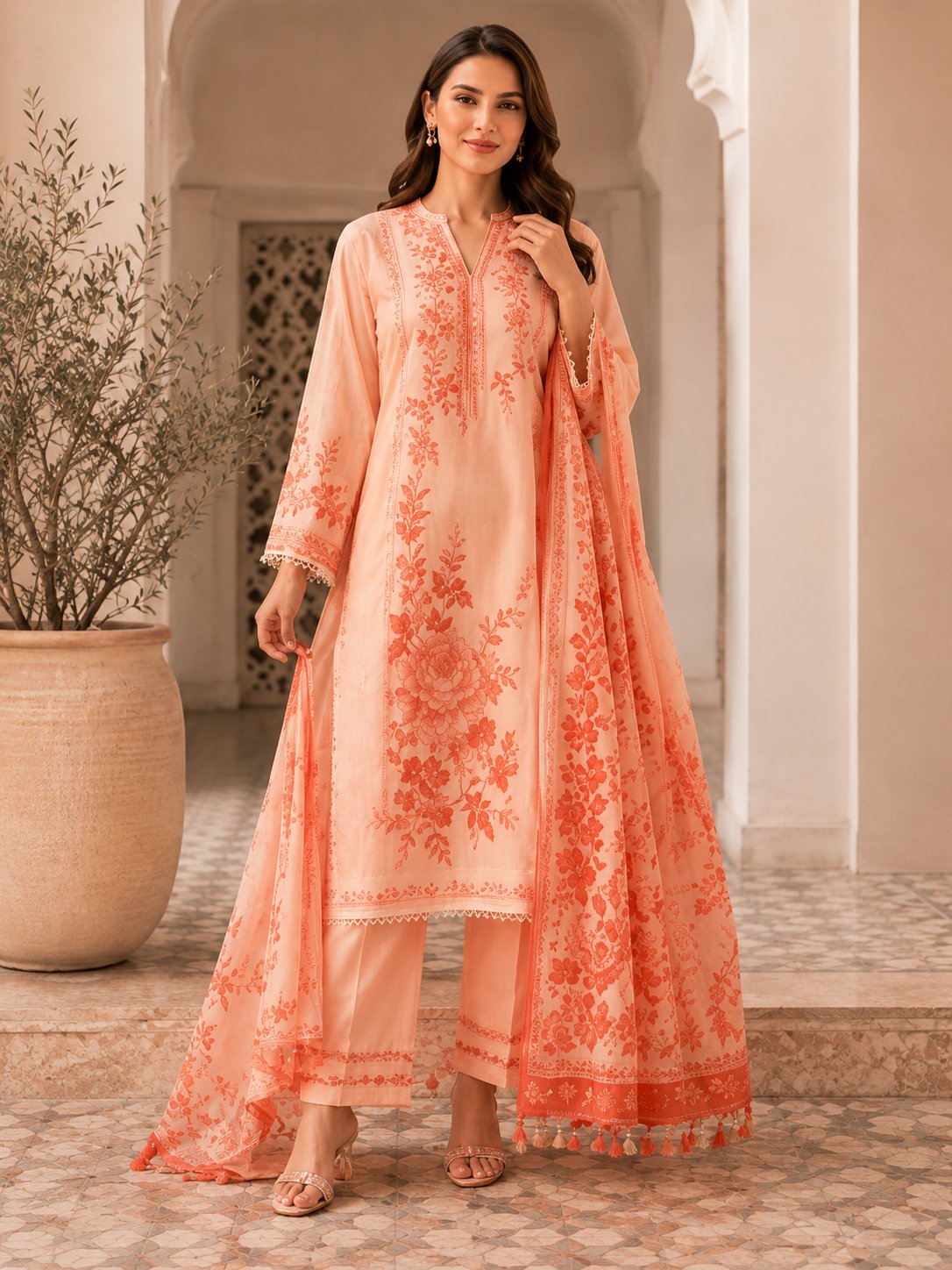 Zehra Luxe Floral Embroidery Set