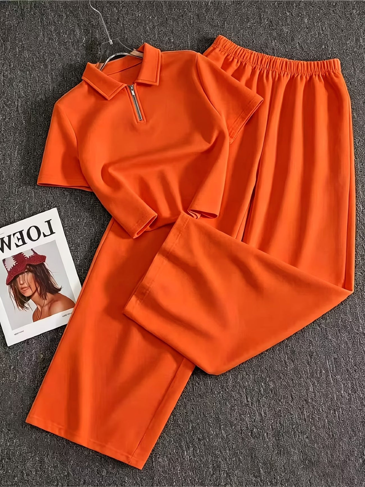 Women’s Apricot Bow Print 2-Piece Co-Ord Set