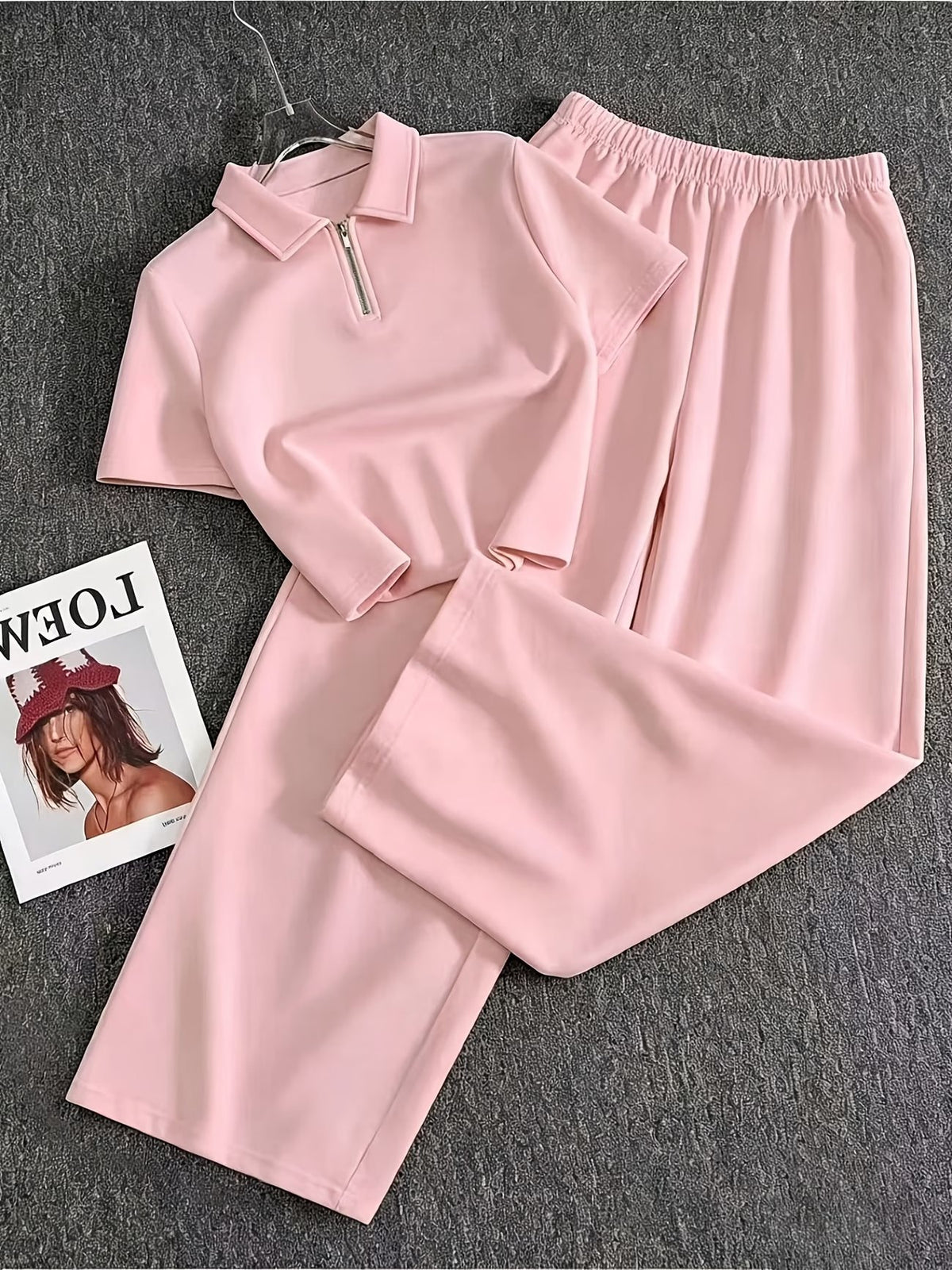 Women’s Apricot Bow Print 2-Piece Co-Ord Set