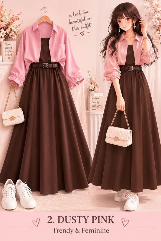 Women’s Stylish Layered A-Line Dress