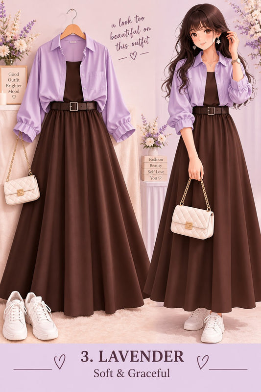 Women’s Stylish Layered A-Line Dress