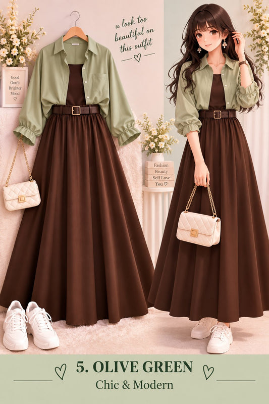 Women’s Stylish Layered A-Line Dress