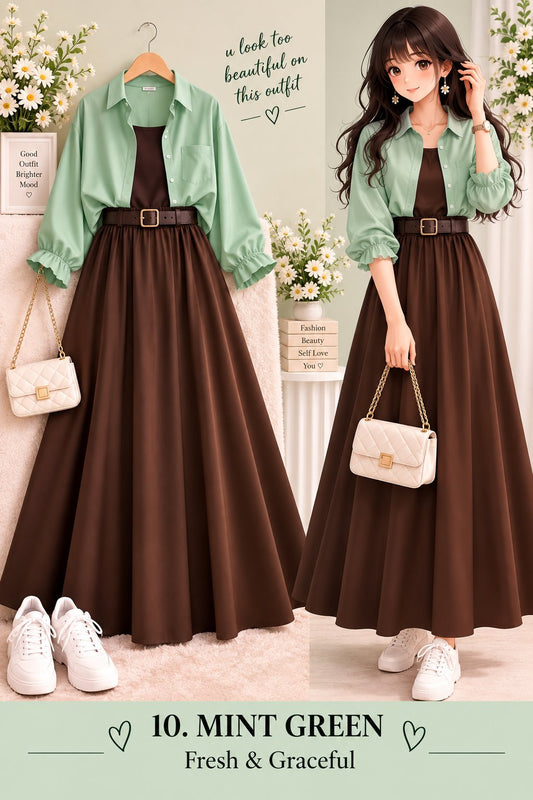 Women’s Stylish Layered A-Line Dress