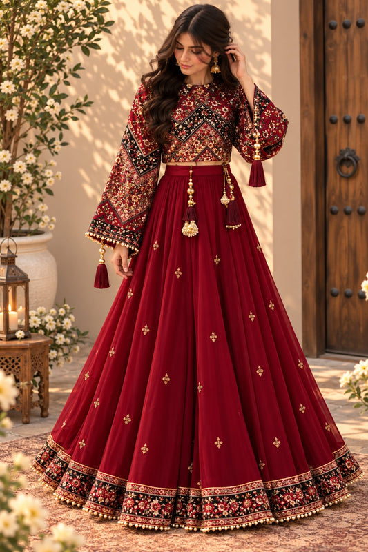 Women Printed Lehenga Choli Set