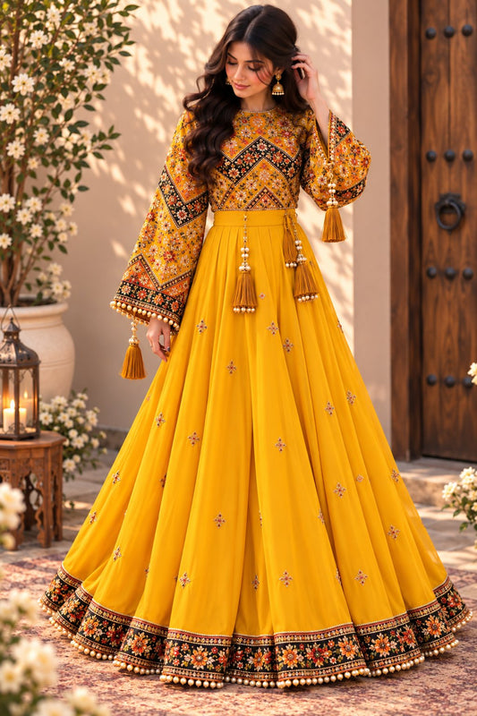Women Printed Lehenga Choli Set