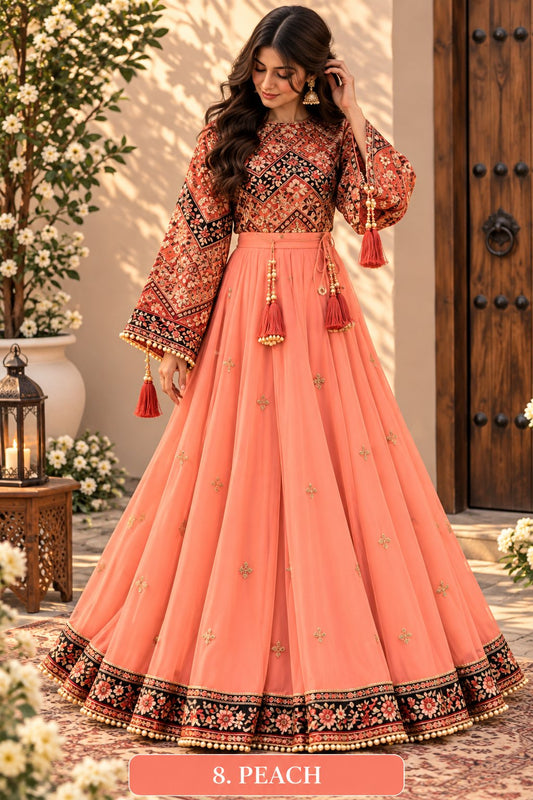Women Printed Lehenga Choli Set