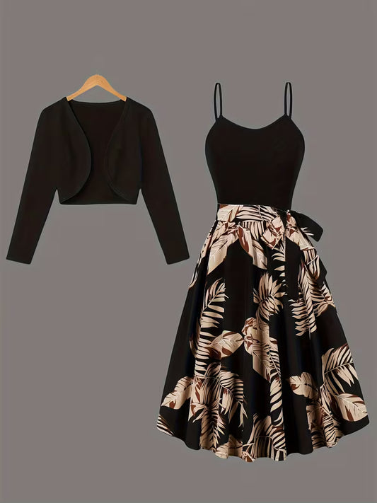 Luxe Grace Two-Piece Maxi Skirt Set