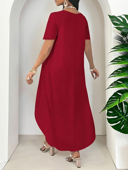 Multi-Color Irregular Hem Dress-Top for Women